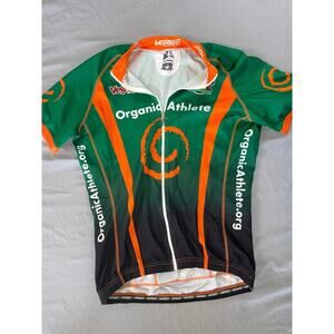 VERGE Full Zip Short Sleeve Stretch Cycling 'Race Jersey'. Women's XL, EUC!!